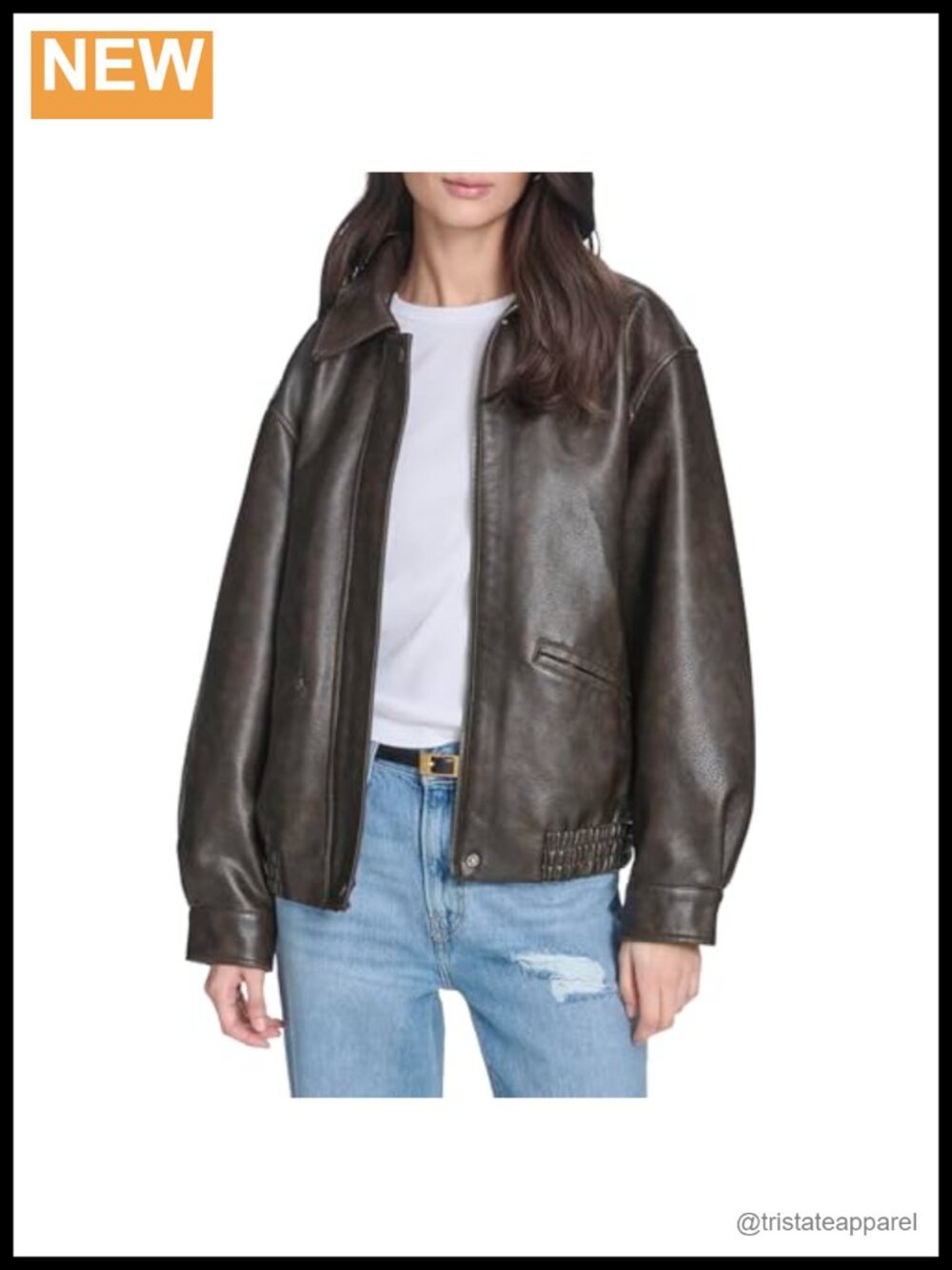 Levi's Faux Leather Relaxed Fit Bomber Jacket